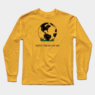 Earth Gadsden Flag (Don't Tread on Me) Long Sleeve T-Shirt